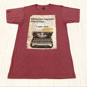 Miracles Happen Everyday Verse Job 5:9 His Word T-Shirt NEW Boutique XL